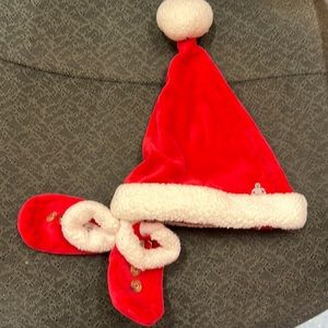 EUC BANY GAP SANTA HAT AND BOOTIES